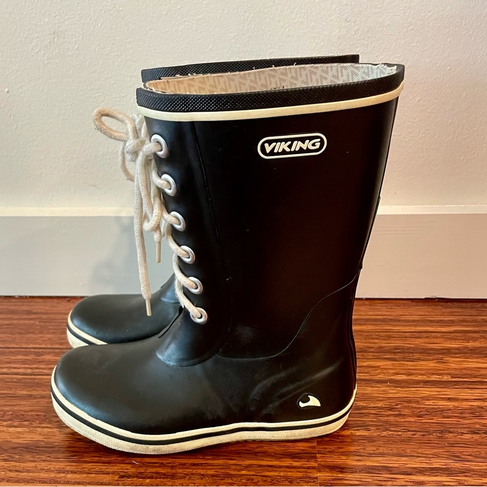 Viking retro welly rain boots size 32 VGUC